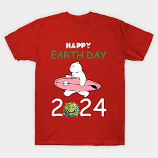 happy earth day 2024 gift april 22 Cute  Lover Rainbow T-Shirt